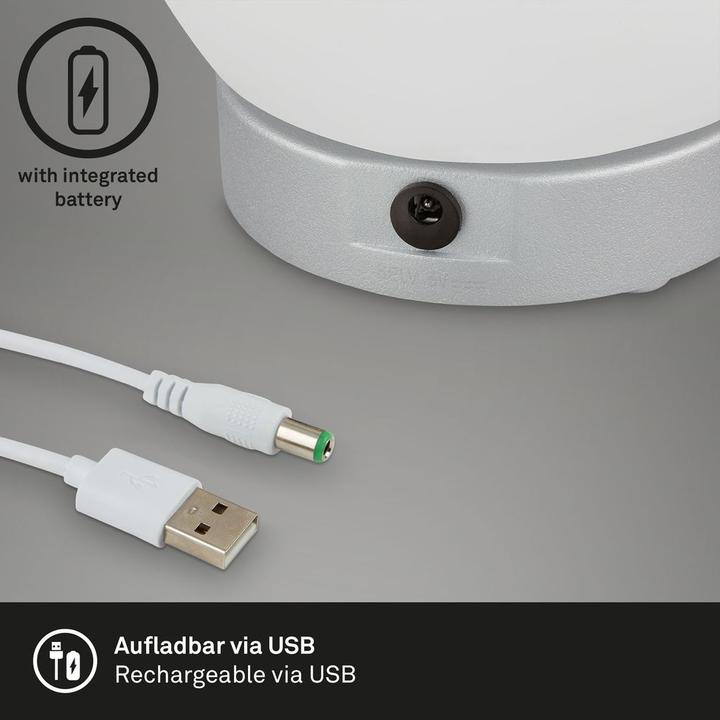 Produktbild Briloner LED Tischleuchte, chrom-matt, 1xLED-Module/3W (350 lm)