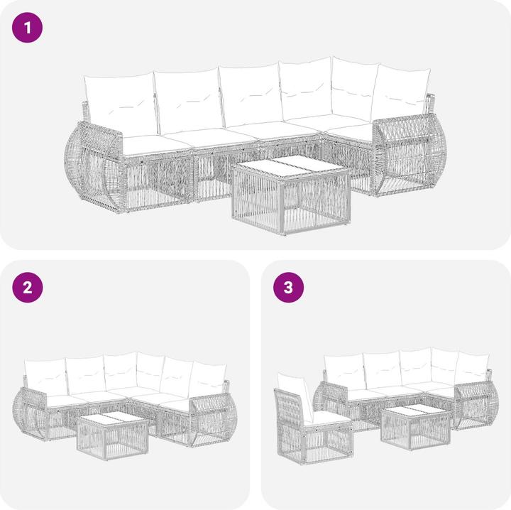 Actual product image vidaXL Garten-Sofa