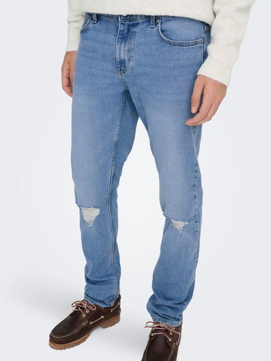 Actual product image Only & Sons ONSLOOM Mid Rise Slim Fit Jeans Slim Fit Jeans (W31/L32)