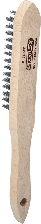 Image du produit KS Tools Brosse métallique manuelle en acier inoxydable 3 rangées. 290mm 201.2310 (29 cm)