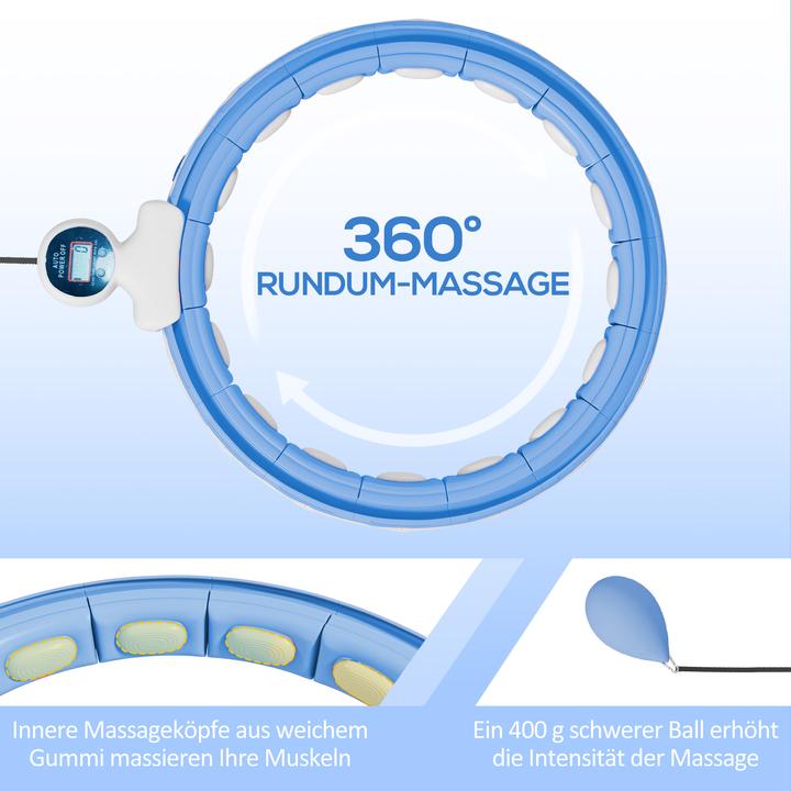 Immagine prodotto SportNow Hula Hoop Kunststoff, Metallsand Hellblau (1300 g)