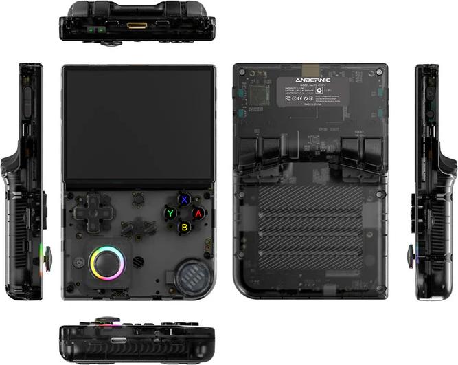 Actual product image Anbernic RG 40XXV 64GB Retro Gaming Handheld Console with RGB Joystick (black) - 5000+ Compatible Games