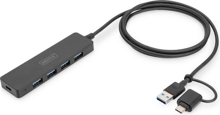 Digitus DA-70236 (USB-A, USB-C, 4 Ports)