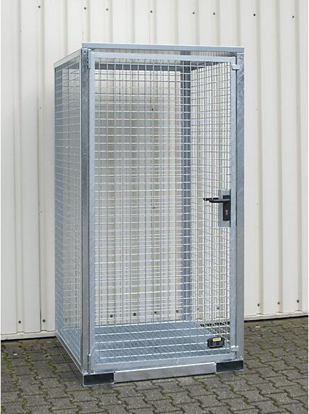 Produktbild eurokraft pro Gasflaschencontainer, montiert