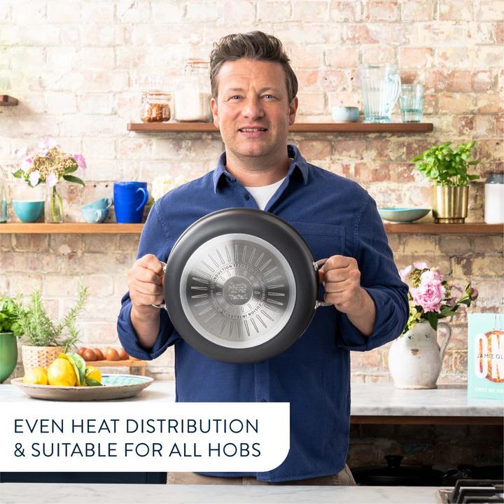 Immagine prodotto Tefal Il classico di Jamie Oliver (30 cm, Padella per friggere, Alluminio)