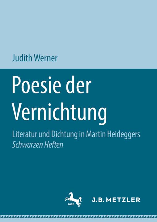 Produktbild Poesie der Vernichtung (Deutsch, Judith Werner, 2018)
