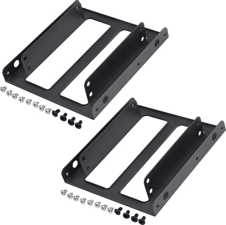 Produktbild Akasa Dual 2,5 Zoll SSD & HDD Adapter für 3,5 Zoll - 2 Stück
