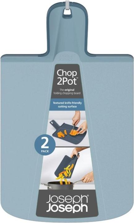 Image du produit Joseph Joseph Chop2Pot Plus Sky lot de 2 planches à découper, 38x21x3cm