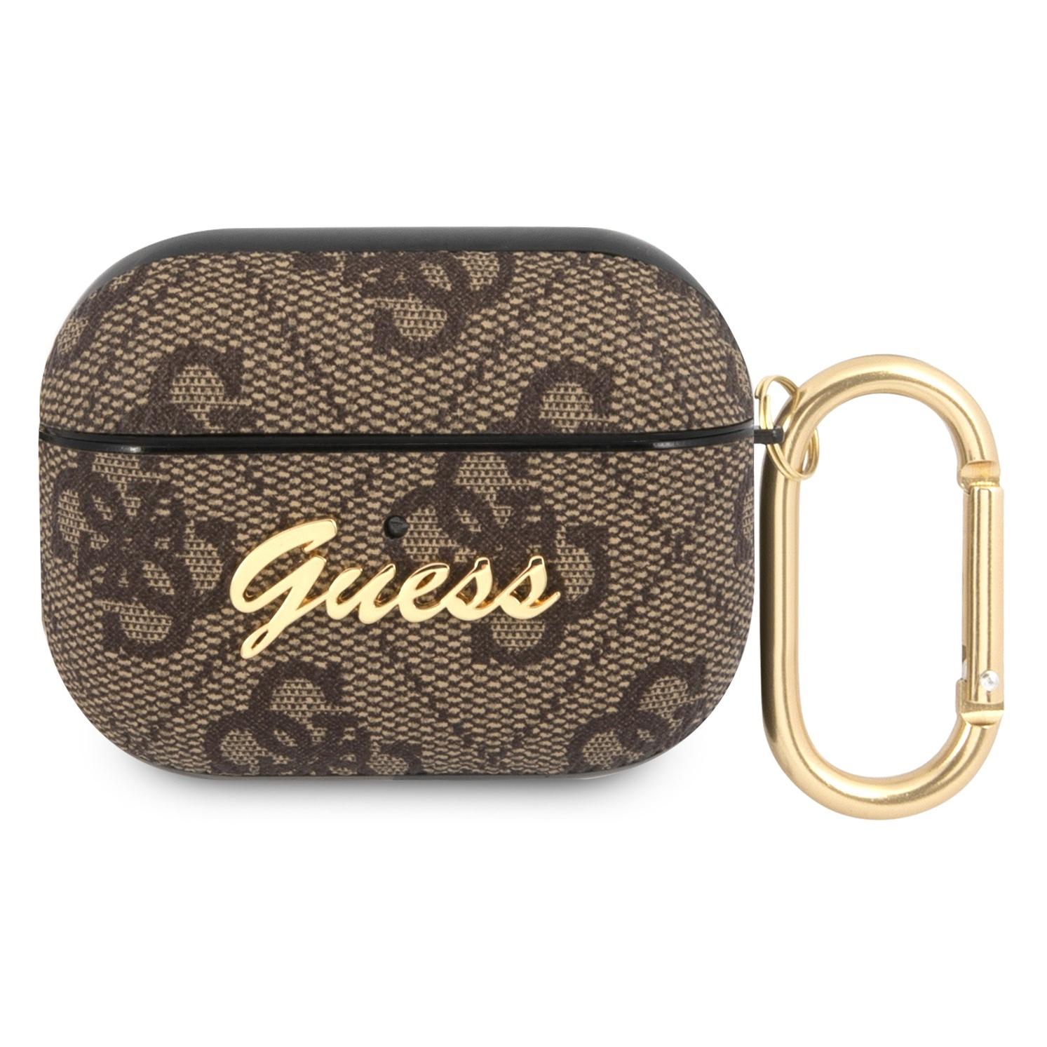 Guess Cover 4G Script (Kopfhörer Hülle), Kopfhörertasche + Schutzhülle, Braun