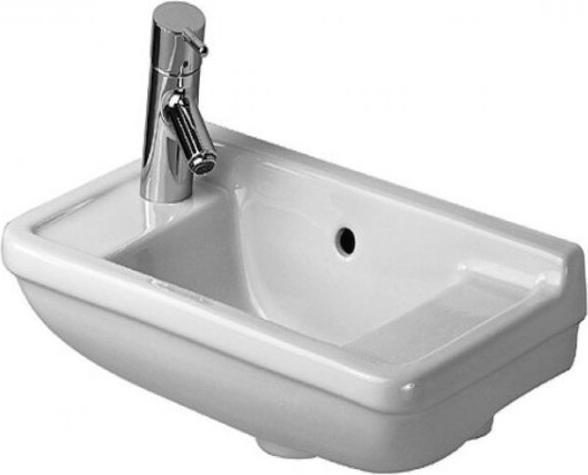 Actual product image Duravit Hand-rinse basin STARCK 3 m ÜL HLB 50x26cm HL pre-cut white WG (260 mm, 500 mm)