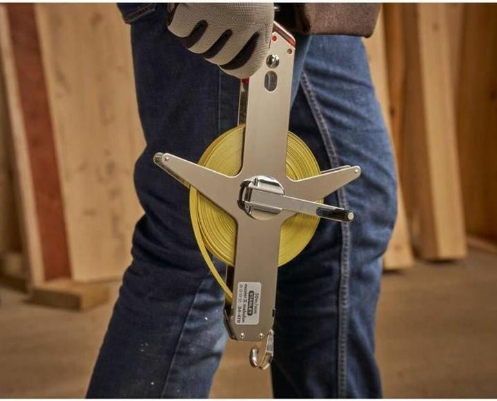 Immagine prodotto Stanley Metro a nastro Master II in acciaio (lunghezza 50 m, insensibile, marcatura 1 mm, con gancio fisso) (50 m)