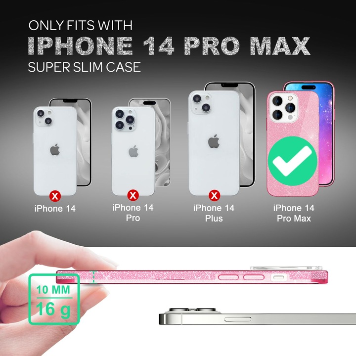 Image du produit Nalia Étui à paillettes (Apple iPhone 14 Pro Max)