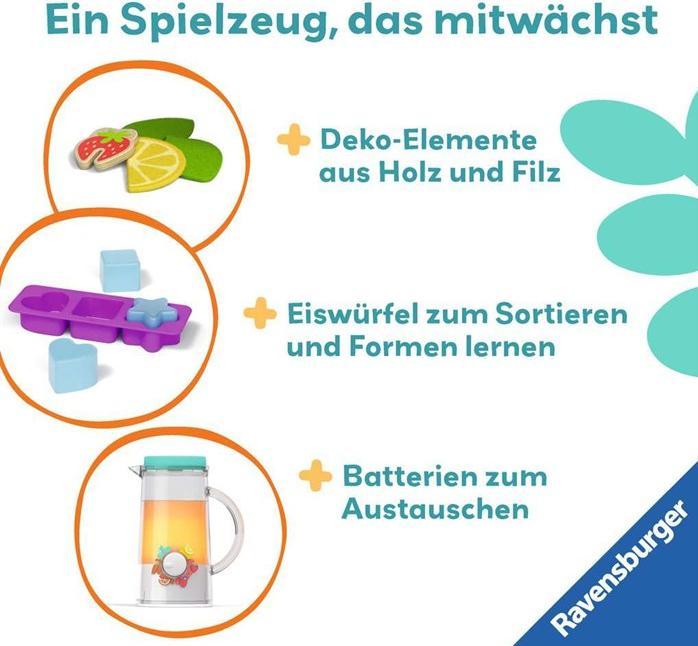 Image du produit Ravensburger Ensemble de jeu de boissons Play+ : Cool Drinks - Pretend Play Set, Jouets 18 mois et + (Allemand)