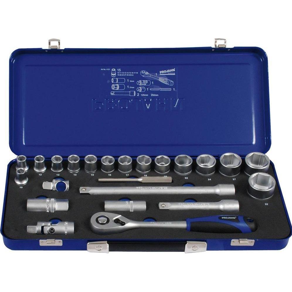Projahn, Chiave a bussola + esagonale, Xi-on 1/2" Steckschlüssel Satz 23tlg