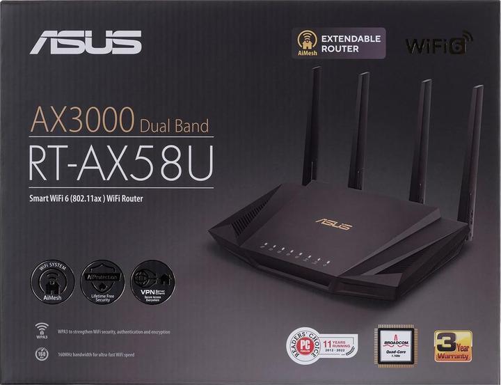 Actual product image ASUS RT-AX58U V2