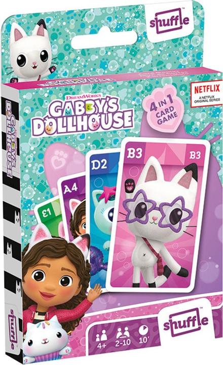 ASS Altenburg 10044022 - Gabbys Poppenhuis - Kwartet 4 in 1 (Duits, 2 - 4 Spelers)