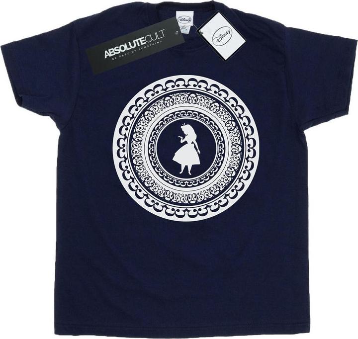 Actual product image Disney Womens/Ladies Alice In Wonderland Circle Cotton Boyfriend T-Shirt (L)