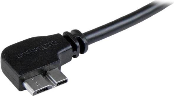 Image du produit StarTech Câble Slim Micro USB 3.0 50 cm, coudé à gauche - Câble de connexion USB 3.1 Gen 1 (5 Gbit/s) (0.50 m, USB 3.2 Gen 1)