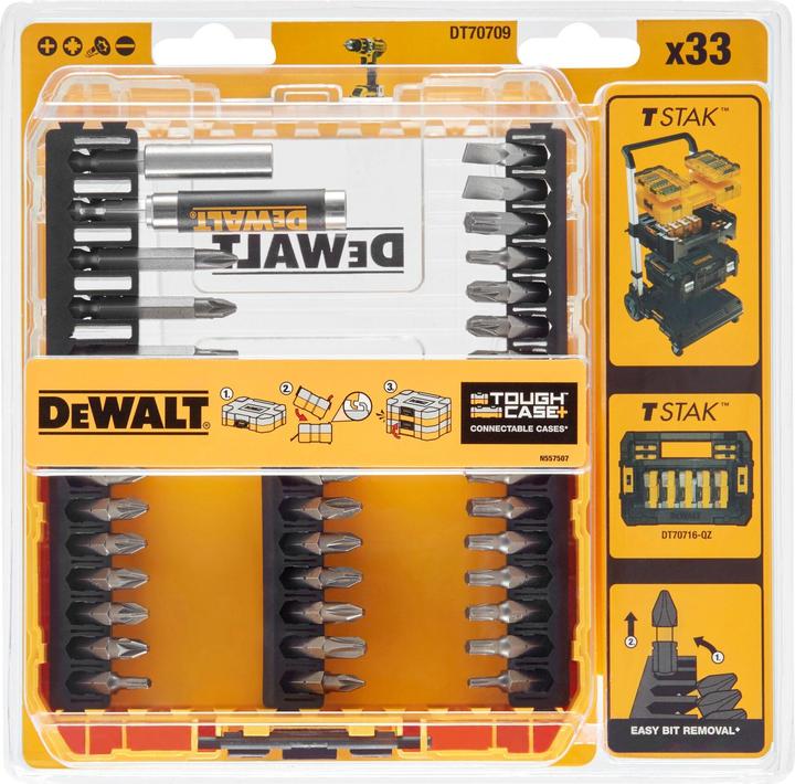 Produktbild DeWalt KIT FLEXTORQ 33 vnt. (Kreuz Phillips PH)