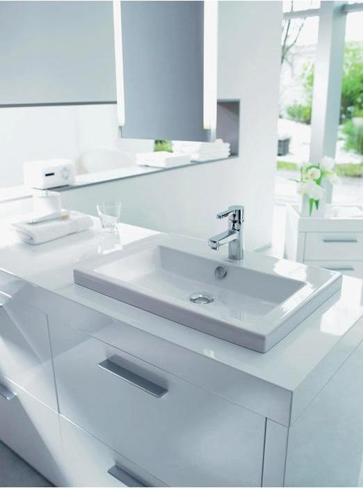 Actual product image Duravit Built-in washbasin 2ND FLOOR w ÜL HLB 600x430mm 1 HL Internal basin white (430 mm, 600 mm)
