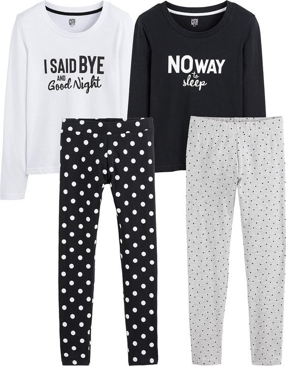 Immagine prodotto La Redoute Collections Pigiama a 2 pezzi con scritte e pois (164)
