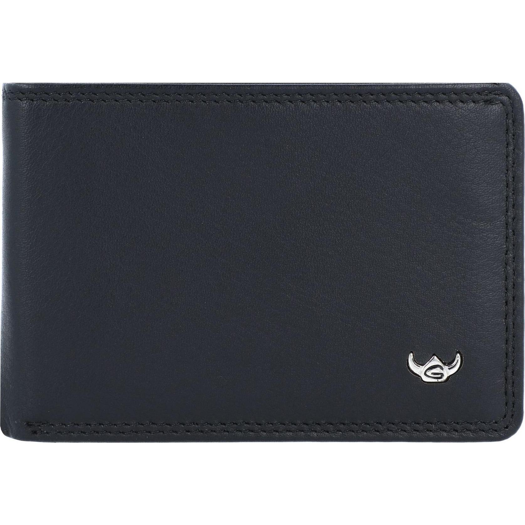 Golden Head, Herren, Portemonnaie, Polo Geldbörse RFID Leder 10 cm, Schwarz
