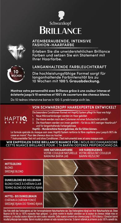 Image du produit Schwarzkopf Brillance Crème colorante intensive (876)