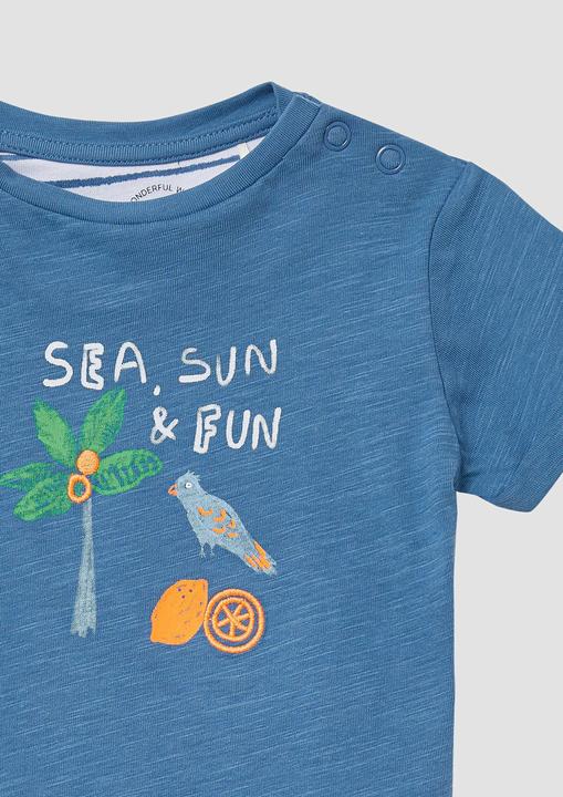 Produktbild S.Oliver T-Shirt Baumwoll-T-Shirt mit Stickerei und Print (68)