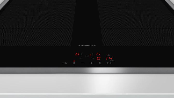 Actual product image Siemens iQ700, Induction hob, 60 cm, Cooker-controlled, Black, With frame on top, EY645CXB6E (58.30 cm, Induction hob)