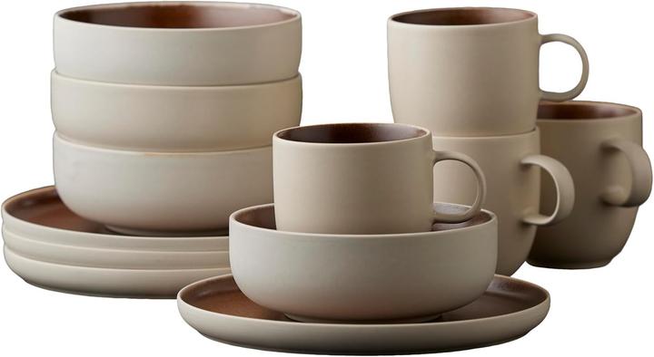 Actual product image Studio Round Speise-Service North 12-teilig, Braun (12 pcs.)