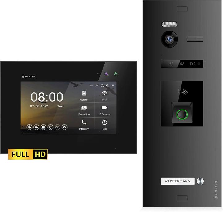 Produktbild Balter EVO-HD Video Türsprechanlage mit Fingerprint & Kamera (Kabelgebunden)