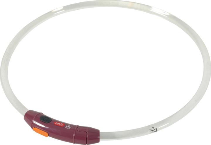 Produktbild Zolux Obroża LED silikonowa BIVOUAK przezro. czer (30, 31, 32, 33, 34, 35, 36, 37, 38, 39, 40, 41, 42, 43, 44, 45, 46, 47, 48, 49, 50, 52, 54, 56, 58, 60, Hund, Allgemein)