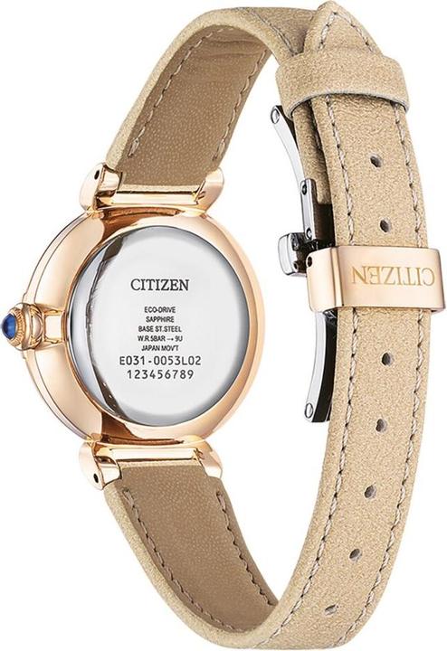Actual product image Citizen EM1073-18D Eco-Drive Elegance Ladies Watch 30mm 5ATM (Analogue wristwatch, 30 mm)
