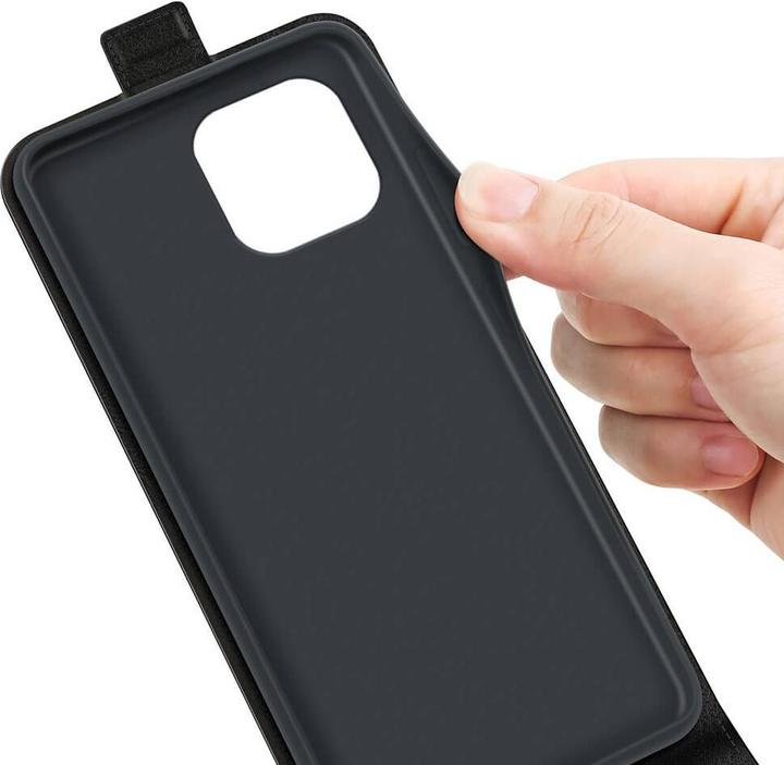 Productafbeelding Cover-Discount iPhone 15 - Classic Flip Case verticaal zwart (Apple iPhone 15)
