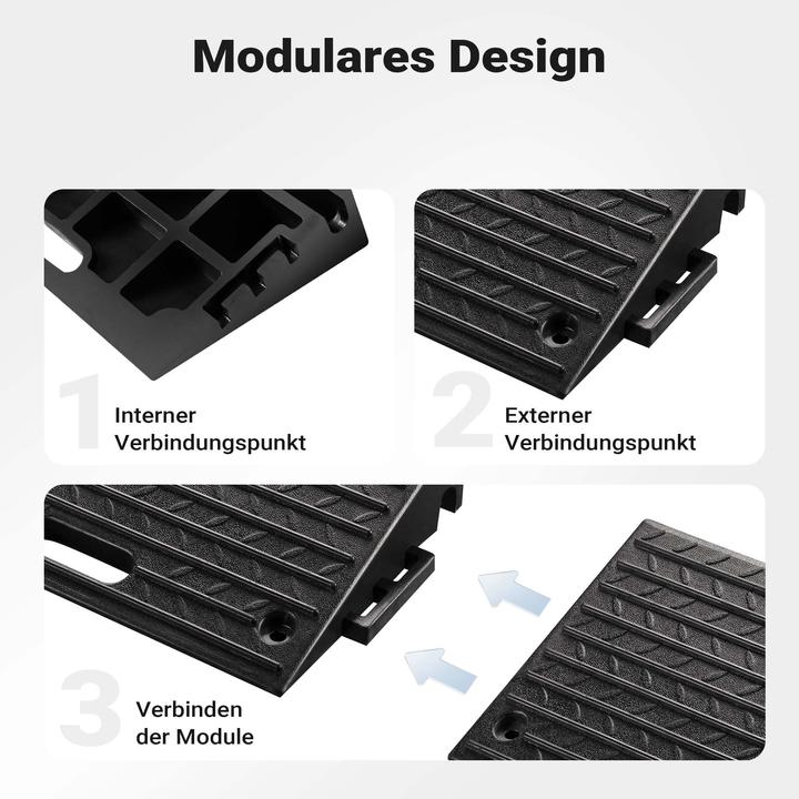 Actual product image Wiltec Kerb ramp rubber 500x315x107mm ramp access ramp car motorbike lorry