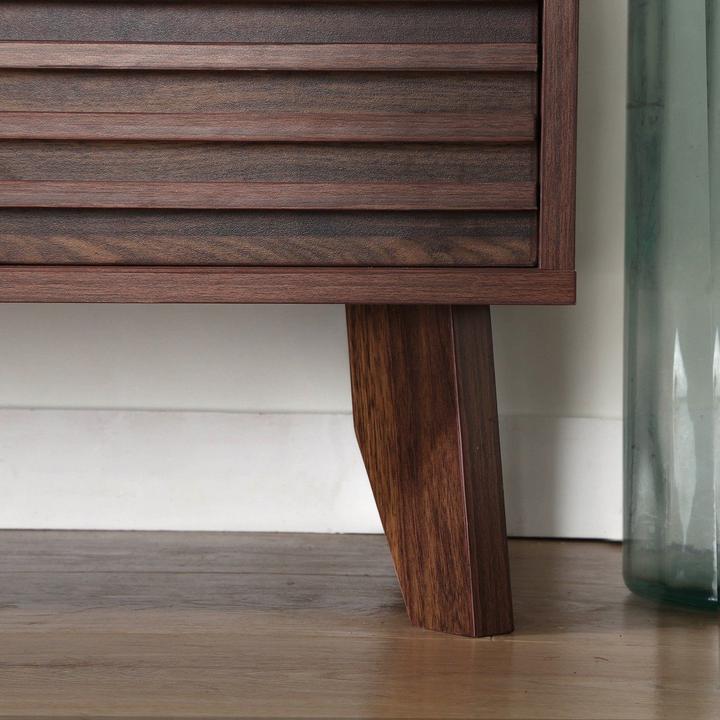 Immagine prodotto Casâme Mobile TV con frontali effetto legno scanalato L140 cm - FRIBOURG