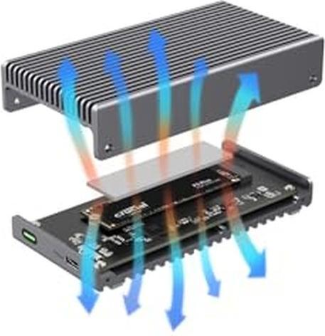 Produktbild LMP DataFlash USB4 SSD,enclosure for NVMe PCIe SSD USB4 (M.2)