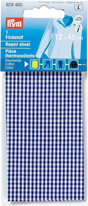 Actual product image Prym Patchwork fabric chequered, blue, white 12 x 45 cm, card, fusible, 100 % CO (1 x)