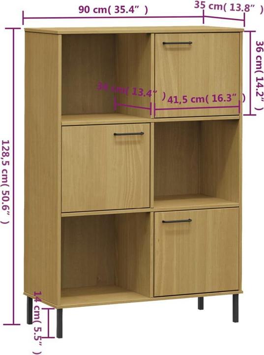 Immagine prodotto vidaXL Marfa (90 x 35 x 128.50 cm)