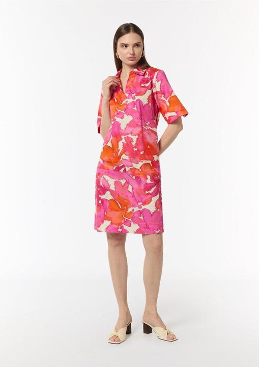 Actual product image Comma Kleid Baumwoll-Kleid mit Hemdkragen und All-over-Print (34)