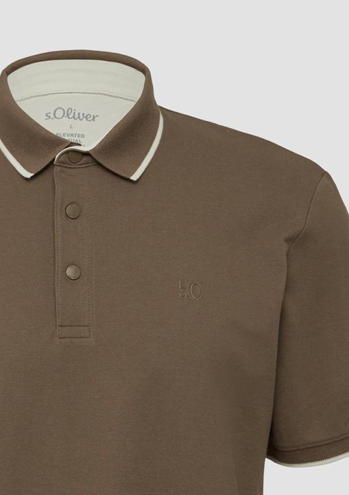 Produktbild S.Oliver Polo-Shirt Sportives Piqué-Poloshirt mit Kontrast-Details (M)