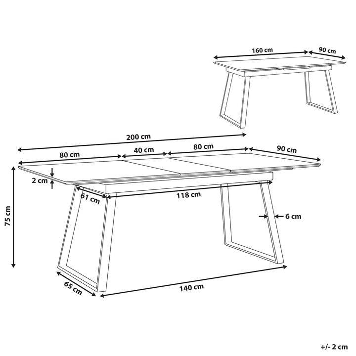 Actual product image Beliani Kaluna (160 x 90 x 75 cm)