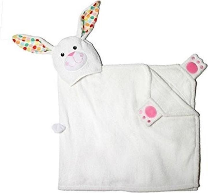 Actual product image Zoochini Zoocchini children's hooded bath towel - Bella the bunny