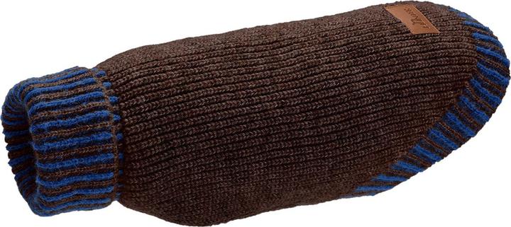 Actual product image Hunter Dogcoat Odense 35 + hat, beige/blue - (203542) (35, Dog jumper)