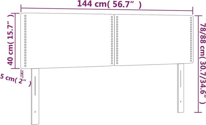 Produktbild vidaXL Eudor (144 x 5 x 88 cm)