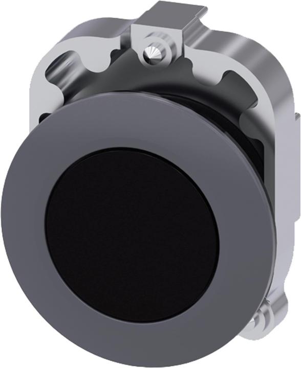 Produktbild Siemens Pushbutton, 30mm, round, metal, black