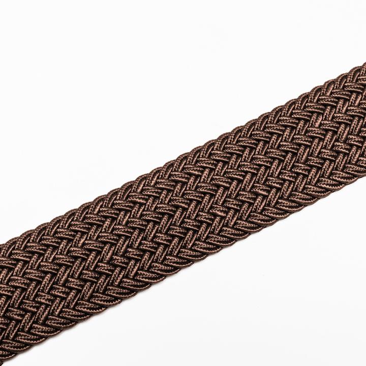 Actual product image Inesis Elastic & stretchy braided golf belt, brown (M, L)