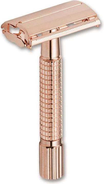 Actual product image Böker Straight Razor Butterfly Rose Gold