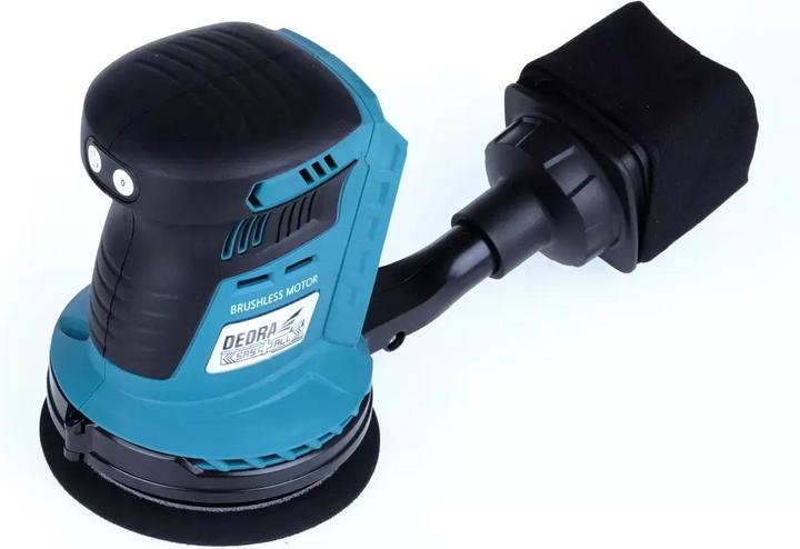 Produktbild Dedra Akkuloser Drehschleifer 125mm 18V, bürstenlos (Exzenterschleifer)