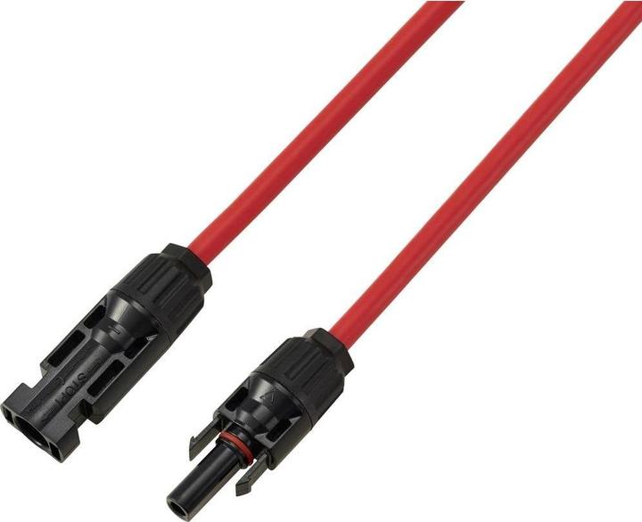 Actual product image Tru Components PV-Solar-Verlängerungskabel, Stecker auf Buchse, Rot, 1 m TC-13805732 Rot TRU C